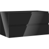 Mexen Orio 90 cm bathroom cabinet with two drawers, black gloss - 91A10-09047-2-BFF70