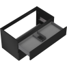 Mexen Orio bathroom cabinet under sink 90 cm, 2 drawers, matte black - 91A10-09047-2-BFF71