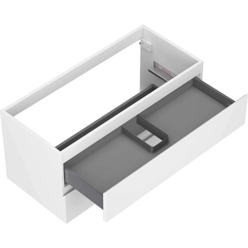 Mexen Orio 100 cm Bathroom Cabinet, 2 Drawers, White Matte - 91A10-10047-2-BFF01