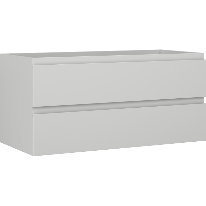 Mexen Orio bathroom cabinet under sink 100 cm, 2 drawers, matte gray - 91A10-10047-2-BFF62