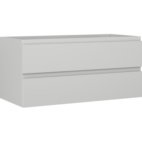 Mexen Orio bathroom cabinet under sink 100 cm, 2 drawers, matte gray - 91A10-10047-2-BFF62