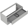Mexen Orio bathroom cabinet under sink 100 cm, 2 drawers, matte gray - 91A10-10047-2-BFF62