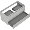 Mexen Orio bathroom cabinet under sink 100 cm, 2 drawers, matte gray - 91A10-10047-2-BFF62