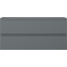 Mexen Orio bathroom cabinet under sink 100 cm, 2 drawers, matte graphite - 91A10-10047-2-BFF66