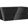 Mexen Orio bathroom cabinet under the sink 100 cm, 2 drawers, black gloss - 91A10-10047-2-BFF70