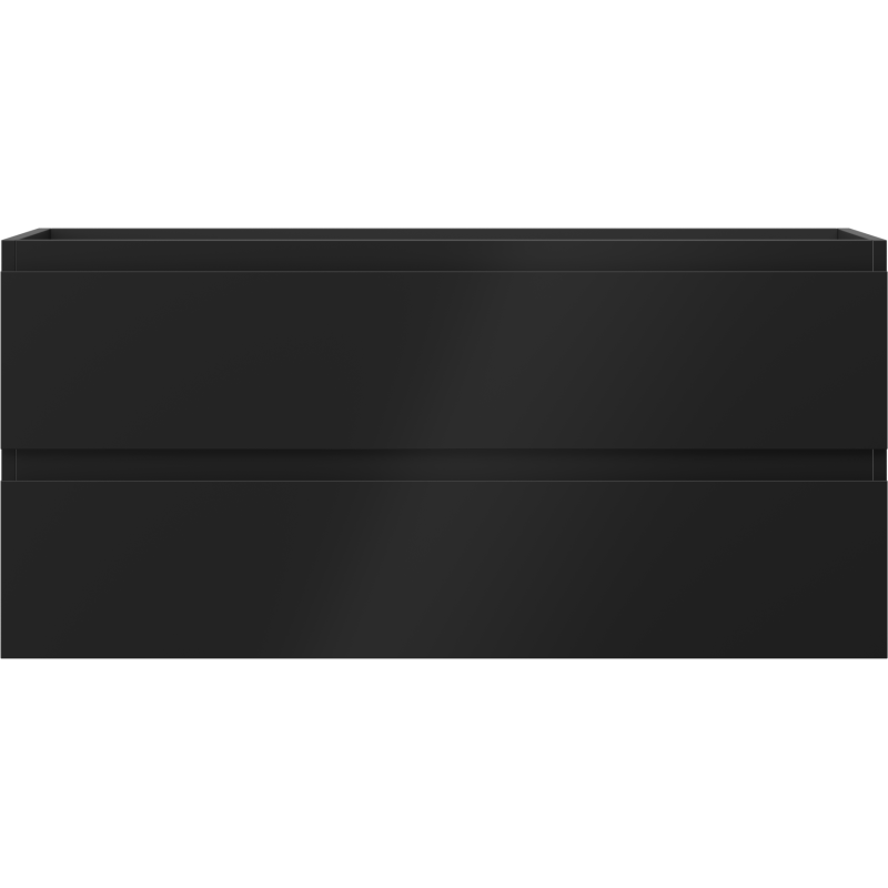 Mexen Orio bathroom cabinet under sink 100 cm, 2 drawers, black matte - 91A10-10047-2-BFF71