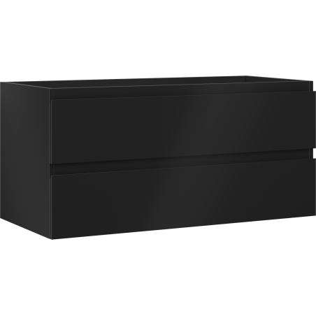 Mexen Orio bathroom cabinet 100 cm, 2 drawers, black matte - 91A10-10047-2-BFF71