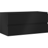 Mexen Orio bathroom cabinet 100 cm, 2 drawers, black matte - 91A10-10047-2-BFF71