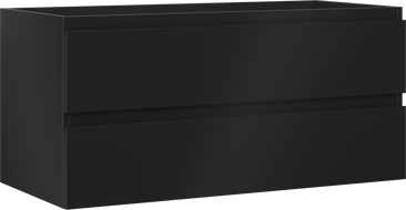 Mexen Orio bathroom cabinet 100 cm, 2 drawers, black matte - 91A10-10047-2-BFF71