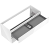 Mexen Orio bathroom cabinet under sink 120 cm, 2 drawers, white gloss - 91A10-12047-2-BFF00