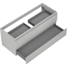 Mexen Orio bathroom cabinet for washbasin 120 cm, 2 drawers, matte gray - 91A10-12047-2-BFF62