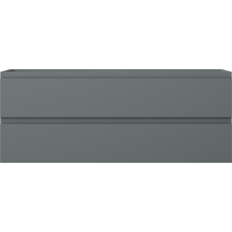 Mexen Orio bathroom cabinet under sink 120 cm, 2 drawers, matte graphite - 91A10-12047-2-BFF66