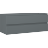 Mexen Orio bathroom cabinet for washbasin 120 cm, 2 drawers, matte graphite - 91A10-12047-2-BFF66