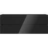 Mexen Orio bathroom cabinet for under sink, 120 cm, 2 drawers, black gloss - 91A10-12047-2-BFF70