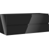 Mexen Orio 120 cm Bathroom Vanity Cabinet, 2 Drawers, Black Gloss - 91A10-12047-2-BFF70