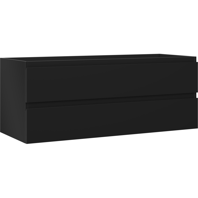 Mexen Orio bathroom cabinet under sink 120 cm, 2 drawers, black matte - 91A10-12047-2-BFF71
