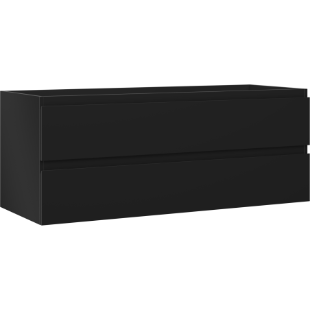 Mexen Orio bathroom cabinet for washbasin 120 cm, 2 drawers, black matt - 91A10-12047-2-BFF71