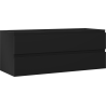 Mexen Orio bathroom cabinet under sink 120 cm, 2 drawers, black matte - 91A10-12047-2-BFF71
