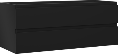 Mexen Orio bathroom cabinet for washbasin 120 cm, 2 drawers, black matt - 91A10-12047-2-BFF71