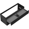 Mexen Orio bathroom cabinet under sink 120 cm, 2 drawers, black matte - 91A10-12047-2-BFF71