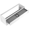 Mexen Orio bathroom cabinet under washbasin 140 cm, 2 drawers, white gloss - 91A10-14047-2-BFF00