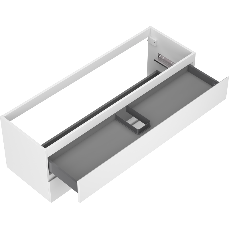 Mexen Orio bathroom cabinet for washbasin 140 cm, 2 drawers, white matt - 91A10-14047-2-BFF01