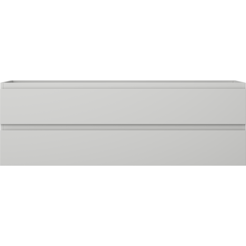 Mexen Orio 140 cm Under-Sink Bathroom Cabinet, 2 Drawers, Matte Grey - 91A10-14047-2-BFF62