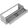 Mexen Orio bathroom vanity cabinet 140 cm, 2 drawers, matte gray - 91A10-14047-2-BFF62