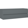 Mexen Orio bathroom cabinet 140 cm, 2 drawers, matte graphite - 91A10-14047-2-BFF66
