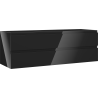 Mexen Orio 140 cm bathroom cabinet, 2 drawers, black gloss - 91A10-14047-2-BFF70