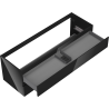 Mexen Orio bathroom cabinet under the sink 140 cm, 2 drawers, black gloss - 91A10-14047-2-BFF70