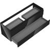 Mexen Orio bathroom cabinet under the sink 140 cm, 2 drawers, black gloss - 91A10-14047-2-BFF70