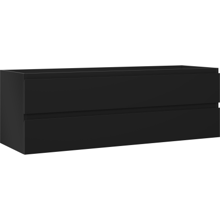 Mexen Orio bathroom cabinet for washbasin 140 cm, 2 drawers, matte black - 91A10-14047-2-BFF71