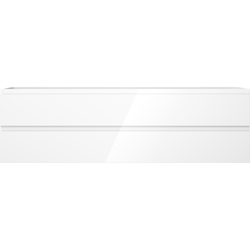 Mexen Orio 160 cm Bathroom Cabinet for Washbasin, 2 Drawers, White Gloss - 91A10-16047-2-BFF00