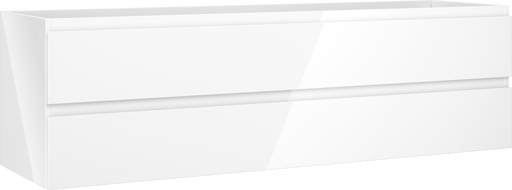 Mexen Orio bathroom vanity cabinet 160 cm, 2 drawers, white gloss - 91A10-16047-2-BFF00