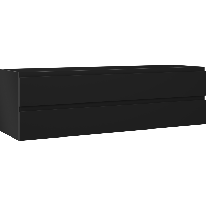 Mexen Orio bathroom cabinet 160 cm, 2 drawers, matte black - 91A10-16047-2-BFF71