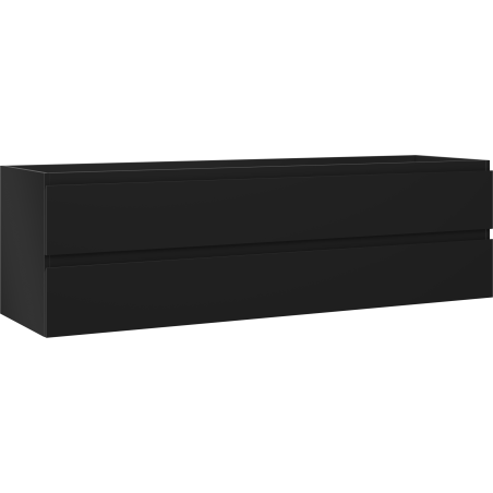 Mexen Orio bathroom cabinet 160 cm, 2 drawers, matte black - 91A10-16047-2-BFF71