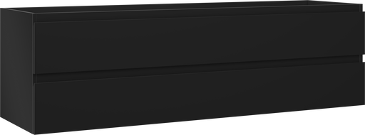 Mexen Orio bathroom cabinet 160 cm, 2 drawers, matte black - 91A10-16047-2-BFF71