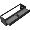 Mexen Orio bathroom cabinet 160 cm, 2 drawers, matte black - 91A10-16047-2-BFF71