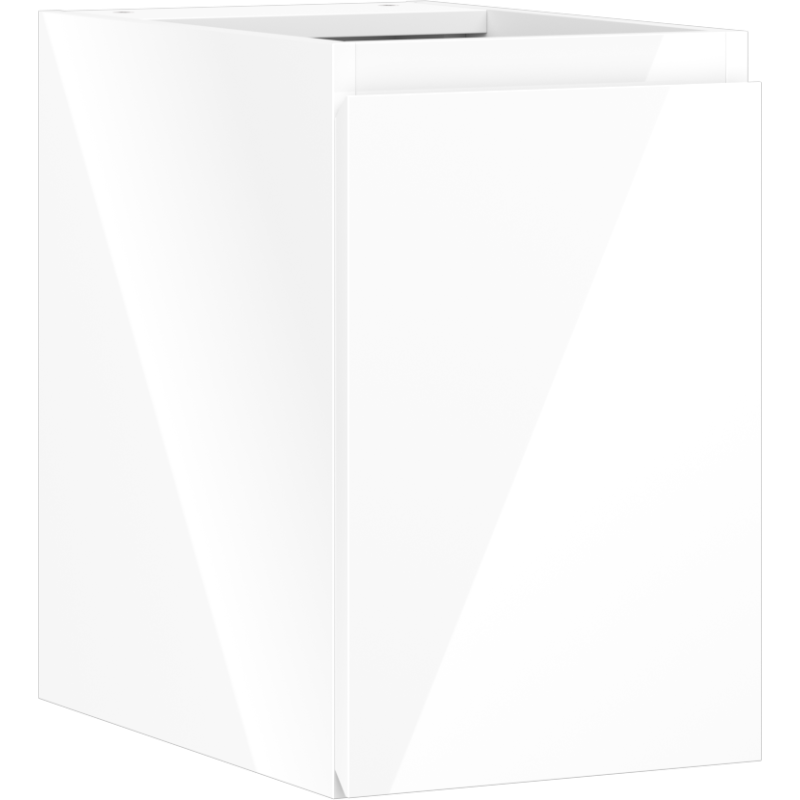 Mexen Orio bathroom cabinet for washbasin 30 cm, 1 door, white gloss - 91A11-03047-1-BF00