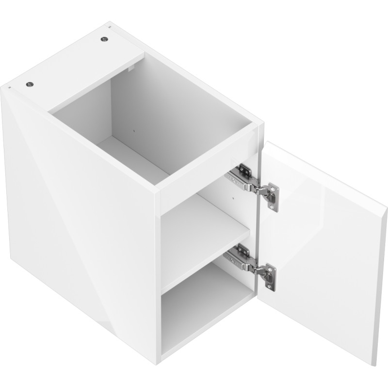 Mexen Orio 30 cm under-basin bathroom cabinet, 1 door, glossy white - 91A11-03047-1-BF00