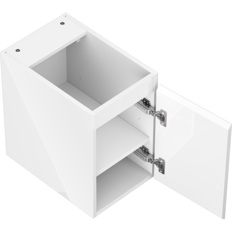 Mexen Orio bathroom cabinet for washbasin 30 cm, 1 door, white gloss - 91A11-03047-1-BF00
