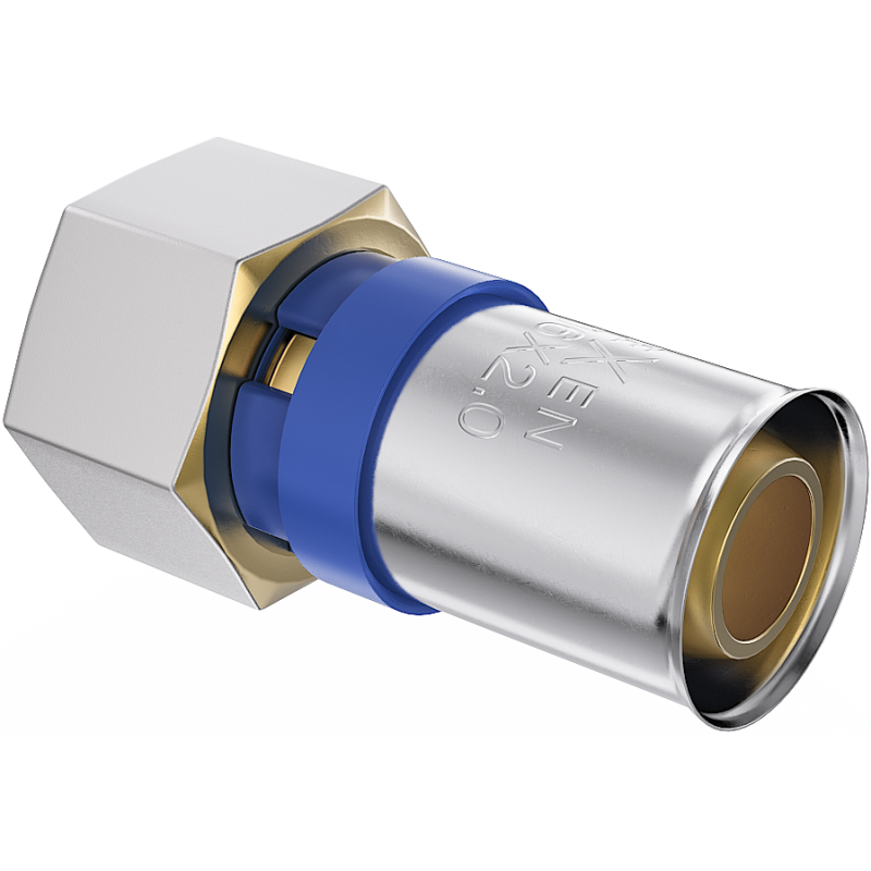 Mexen PEX-P compression fitting, crimped PEX reduction 16 x 3/4 GW - W97122-1634F-00