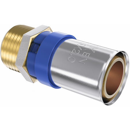 Mexen PEX-P clamp fitting, crimped PEX reduction 20 x 3/4 GZ - W97123-2034M-00