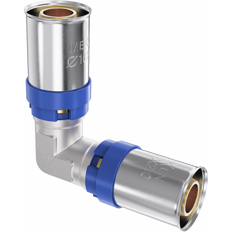 Mexen PEX-P press fitting elbow, pressed PEX 25 x 25 - W97124-2525-00