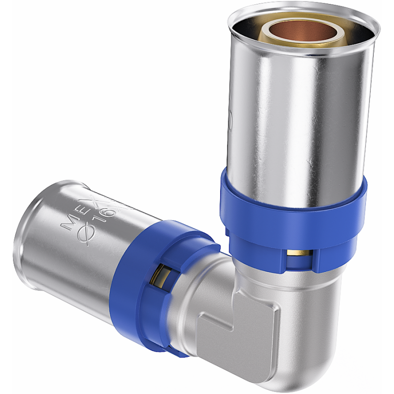 Mexen PEX-P compression elbow reducer, press-fit PEX 20 x 16 - W97125-2016-00