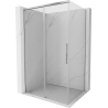 Mexen Rox sliding shower enclosure 95 x 70 cm, transparent, chrome - 8C2-095-070-01-00