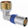 Mexen PEX-P compression elbow, press-fitted PEX 16 x 1/2 M - W97127-1612M-00