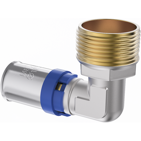 Mexen PEX-P compression elbow, press-fitted PEX 16 x 1/2 M - W97127-1612M-00