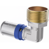 Mexen PEX-P press elbow, crimped PEX 20 x 1/2 M - W97127-2012M-00
